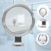 Bathroom Anti-fog Mirror Powerful Suction Cup Bath Shower Mirrors Wall Mounted Make Up Man Shaving Mirror With Shaver Holder 3