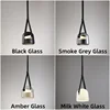 Post-Modern Leather LED Chandelier Art Deco Glass Designer Pendant Light Indoor Hanging Lamp for Bedroom Bedside 6