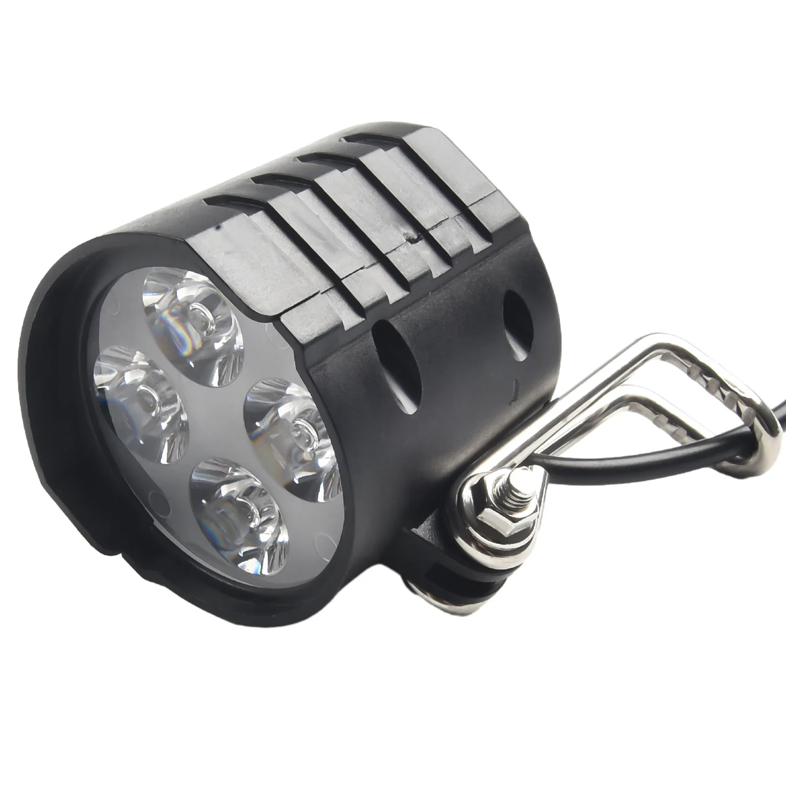Set Luci Anteriori e Posteriori per E-Bike 12-72V, Lampada per Portapacchi con Clacson e Faro, Interruttore per Bicicletta Elettrica, Accessori per E-bike - immagine 6