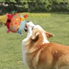 Plush Dog Vocal Toy Ball Funny Interactive Pet Toys with Bells Cleaning Tooth Chew Toy For Small Large Dogs Cats Puppy Plaything 1
