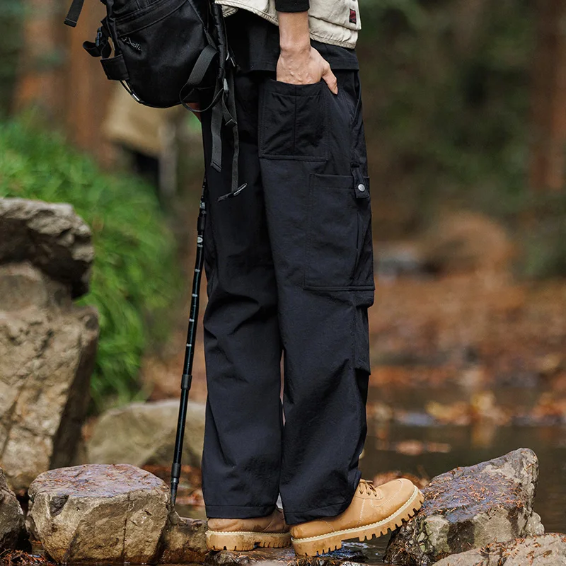 CHRLCK Men's Waterproof Hiking Overalls Quick Drying Pants Breathable Trousers Fishing Camping Outdoor Sport Pants hiking pants