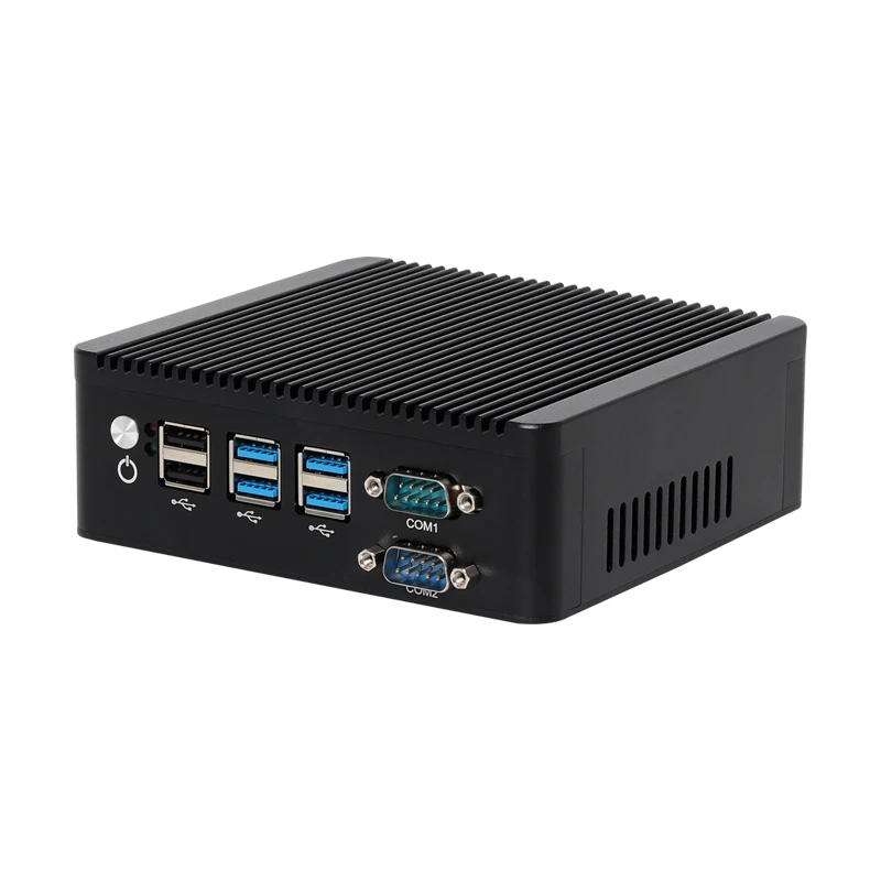 Computer Industriale Senza Ventola Processore Intel Celeron N5100 4X Com Rs232 Rs485 Dual Gigabit Lan Embedded Mini Pc Linux Windows