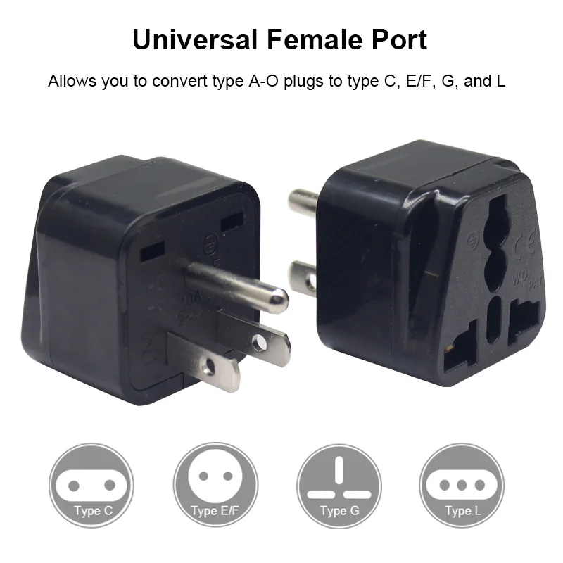 Adaptateur de prise de charge de type A, prise de conversion  d'alimentation, AUS, Australie, Europe, États-Unis, Amérique, Canada,  Japon, Thaïlande, Brésil, Philippines - AliExpress