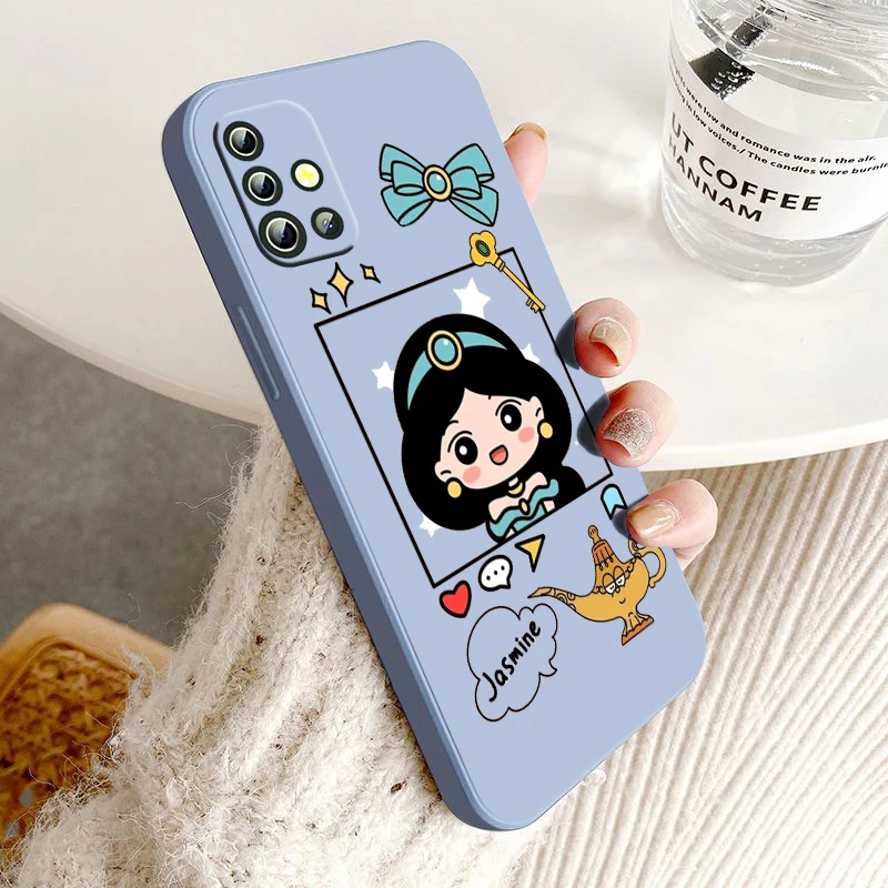 

Disney snow white Phone Case For Samsung Galaxy A14 A13 A12 A31 A91 A81 A71 A51 A11 Core Lite Liquid Rope Cover