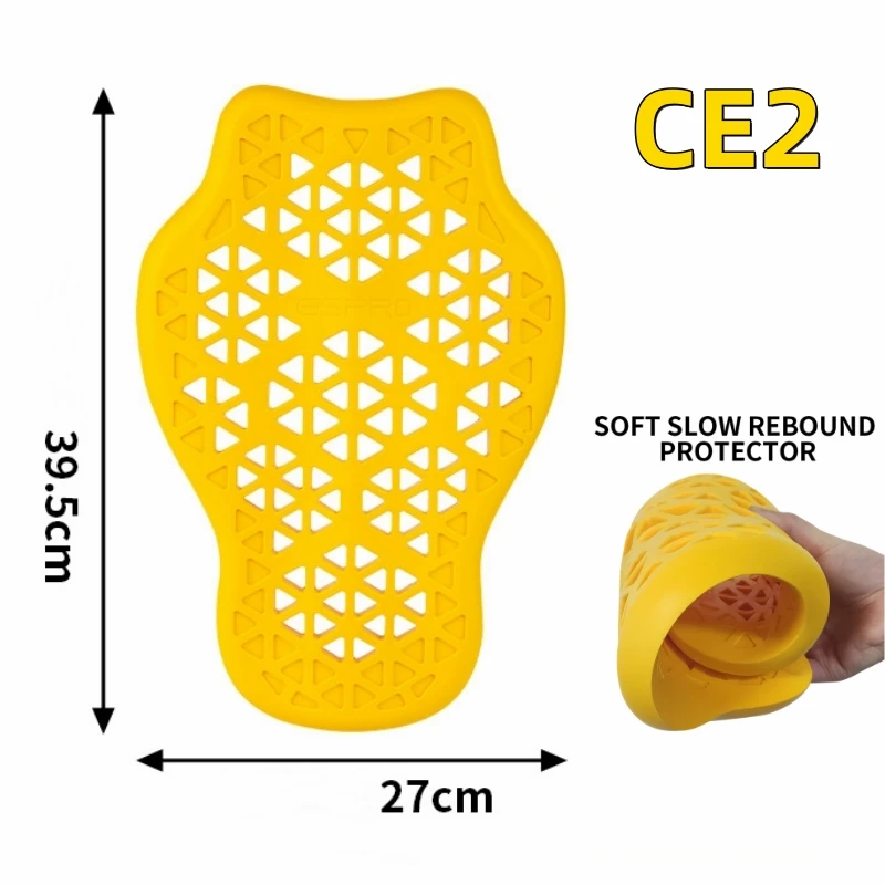 CE2 인증 백 가드 남성용 범용 충격 방지 라이더 등 보호 패드 소프트 오토바이 재킷 삽입형 등 보호대