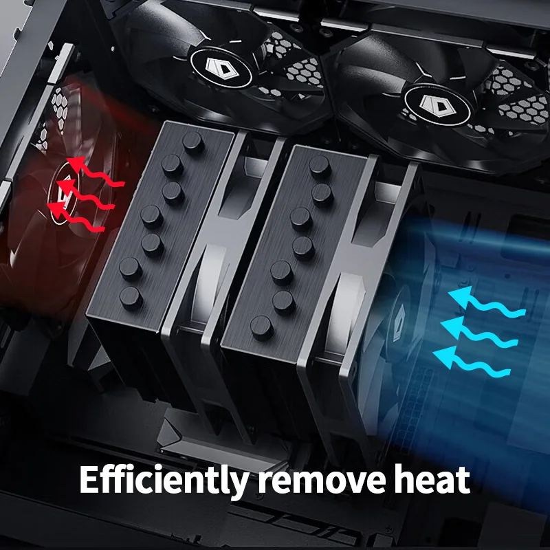 ID-COOLING XF-120-K Simplicity Efficiency PC Gamer Computer Case Fan 12V 4Pin PWM Adjust Speed Serializable Cooling Ventilador — view 5