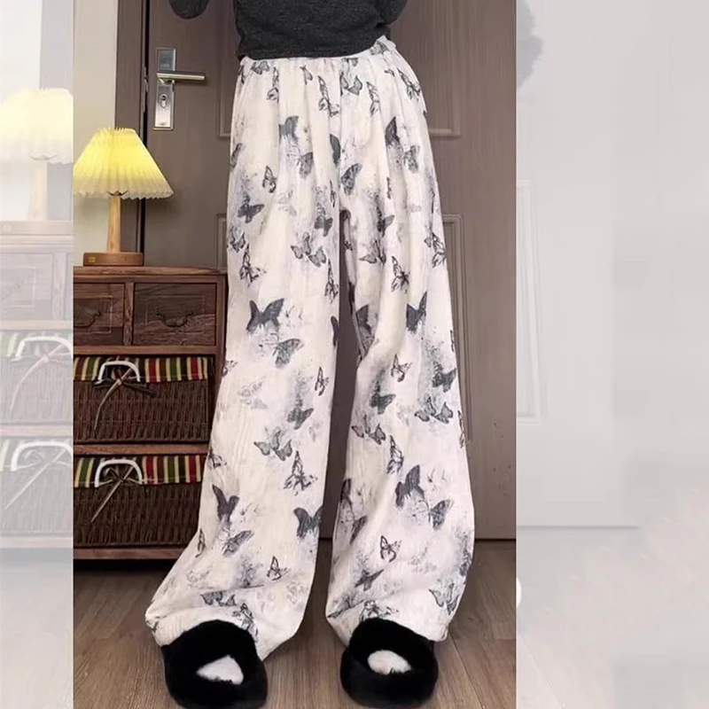 

Fashion Summer Retro New Chinese Style Butterfly Casual Pants For Women