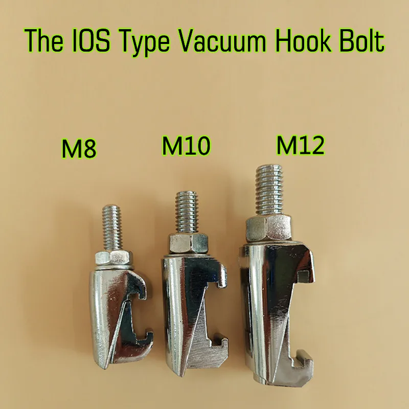 M8 M10 M12 Stainless Steel IOS Type Vacuum Hook Bolt Vacuum Double Side Pipe Tri Clamp ISO Hook Groove Hook Type Clamp kf25 nw25 equal tee 3 way t type flange adapter vacuum fitting pipe tube vacuum flanged tri clamp tube tee stainless steel 304