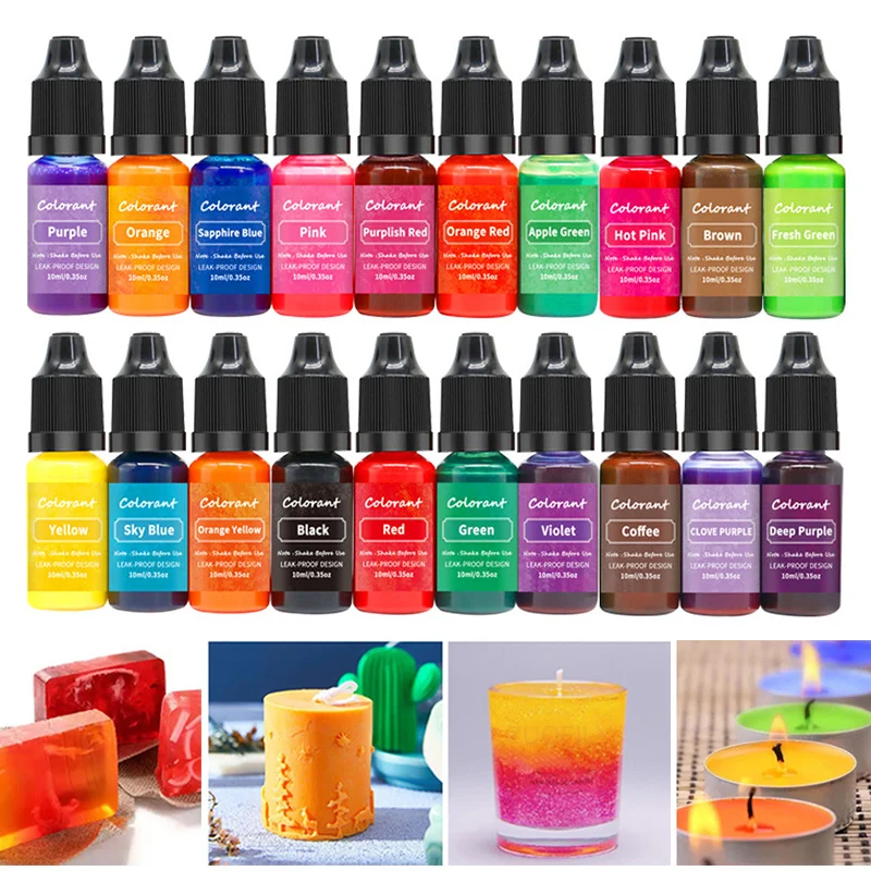 10ml Candle Soap Pigment Liquid Colorant for DIY Aromatherapy Candle