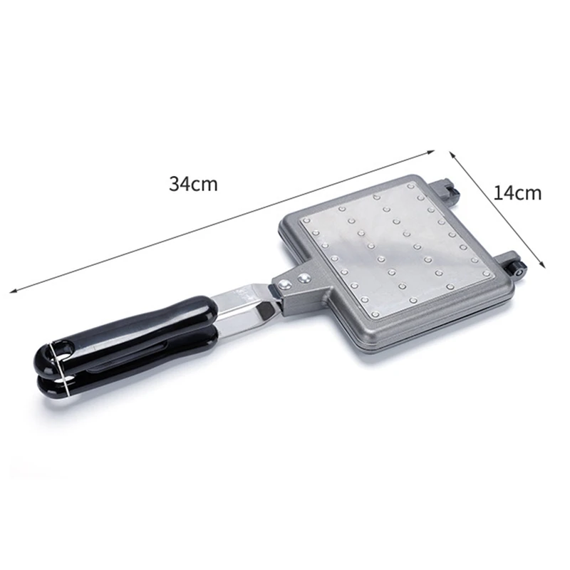 1 PCS Hot Dog Toaster Press Sandwich Maker Toaster For Kitchen And Camping Baking Tray 6