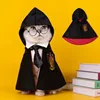 Halloween Dog Costume Magic Academy Cosplay Clothes Pet Cape Cat Decoration Halloween Cloak College Cloak Costume for pets 2