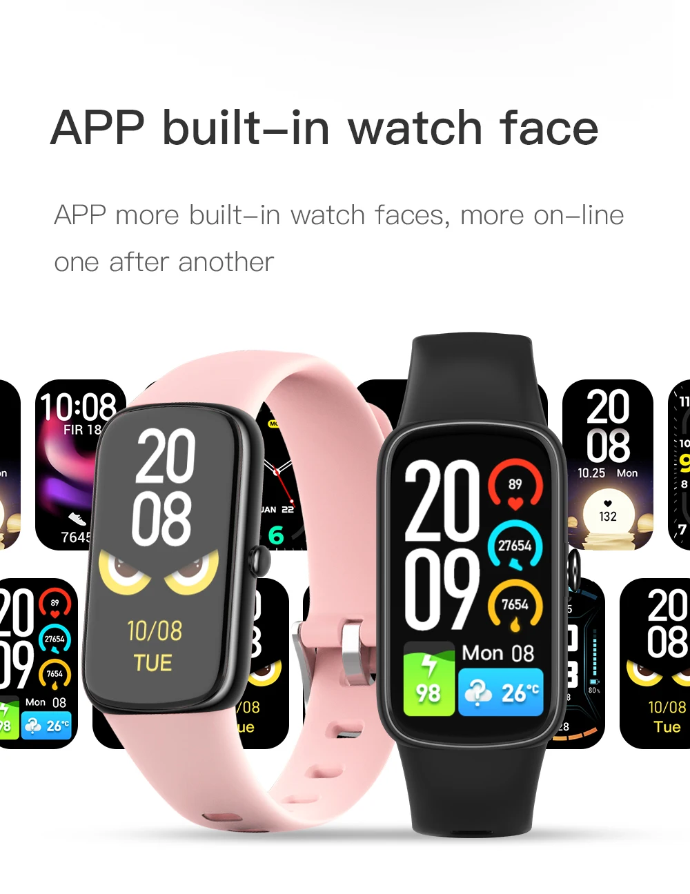 C11 Green Smart Bracelet Watch Wrist Blood Oxygen Step Counter Tracker Electronics Female Fit Bit Fitness For Men Women