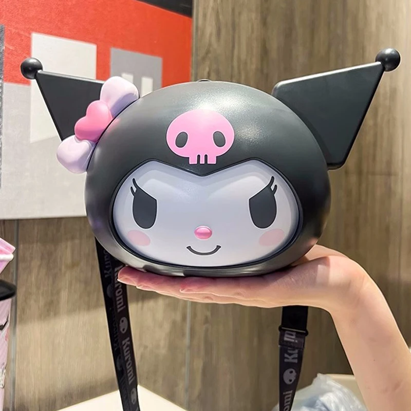 Sanrio Kuromi Water Cup Cartoon Kawaii Popcorn Bucket Anime Cute