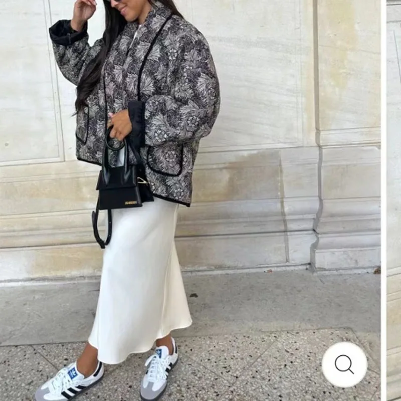 Рисунок 4 - Женское Стеганое пальто с принтом