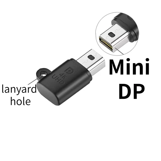 4K Display Emulator Dongle for PCs - Mini DisplayPort Dummy Plug