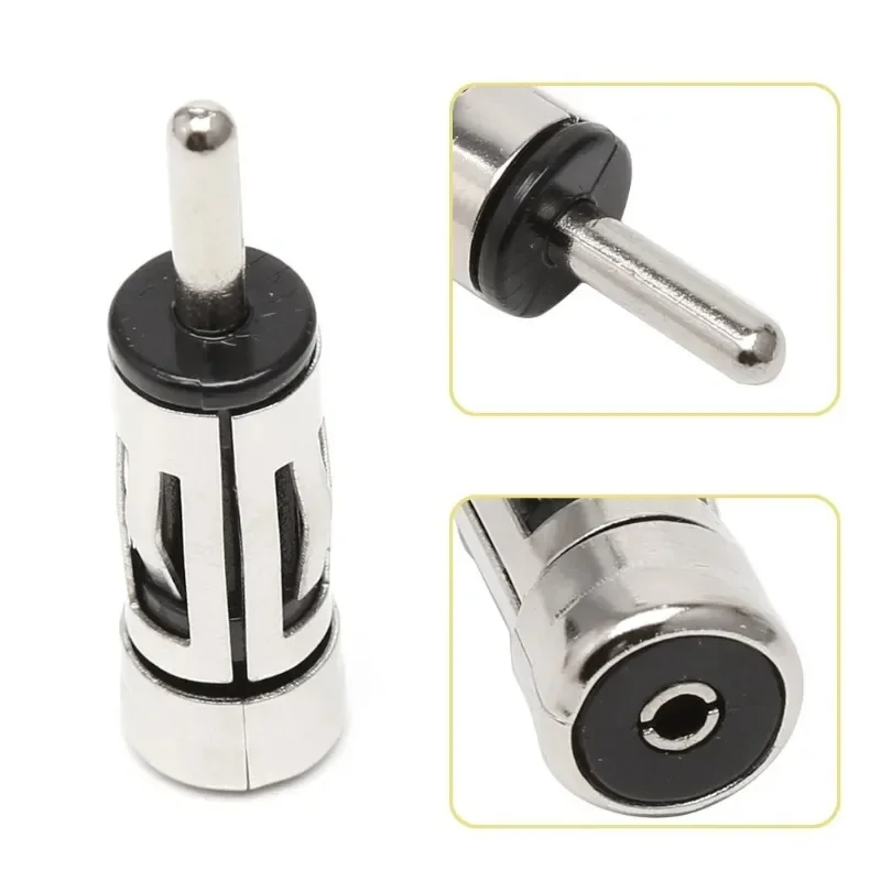 Car Radio Stereo Aerial Antenna Mast Adapter Connector ISO To Din Plug For Car Radio Stereo Autoradio Fit Most Types