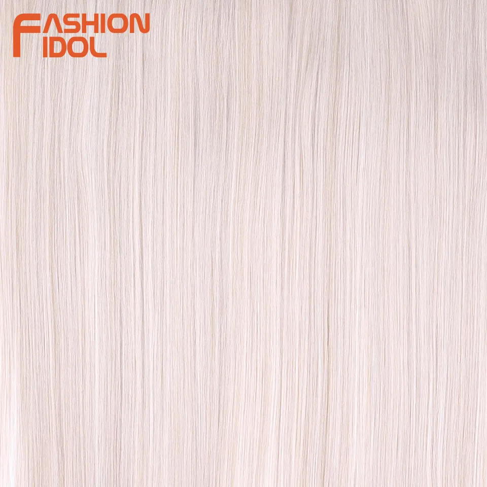 6pcs 22 24 26 Inches Yaki Straight Synthetic Hair Extensions Ombre Blonde Fake Hair Bundles Super Long Weave