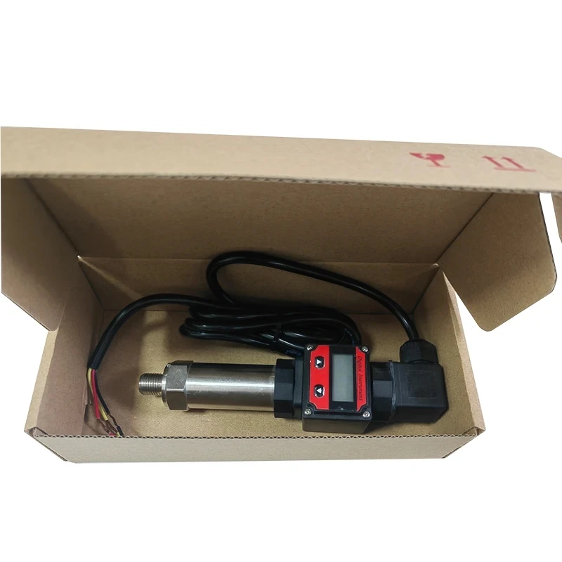 Pressure Sensor Pressure Transmitter LCD Display 4 to 20mA Two Wires 16bar Liquid Oil Air Water Pressure Transducer G1/4 Sensor 24VDC