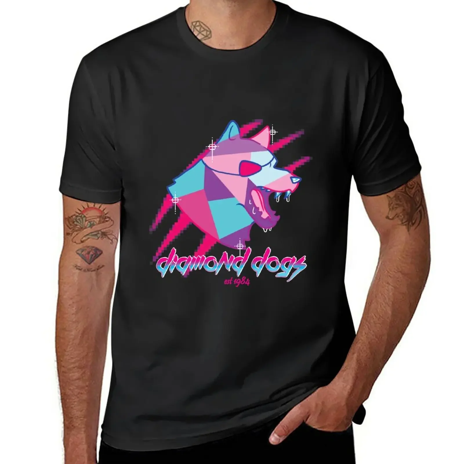 

Diamond Dogs T-Shirt aesthetic clothes korean fashion vintage T-shirts for men cotton