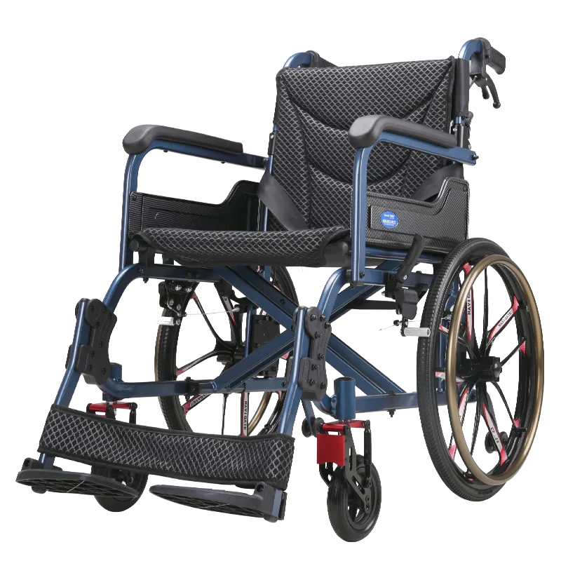 The elderly and disabled wheelchair stroller four-wheel shock absorption