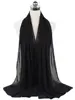 Nouveau foulard en mousseline uni pour femme, prêt-à-porter, hijab instantané, châle musulman, hijabs islamiques, écharpe arabe, foulards pour la tête