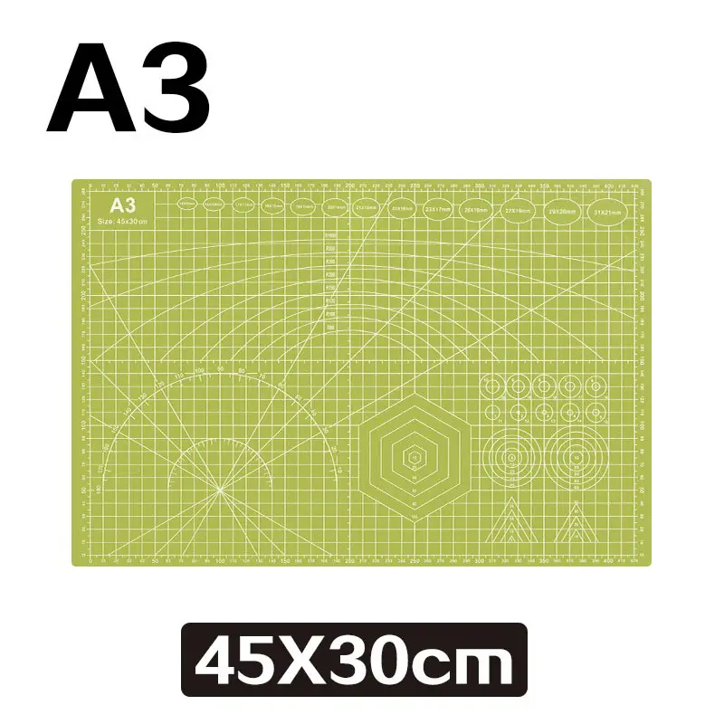 A3 Self-Healing Cutting Mat 45x30cm 3mm Thick Heavy Duty PVC Solid Core Double Sided Grid Craft DIY Office Tool image 9