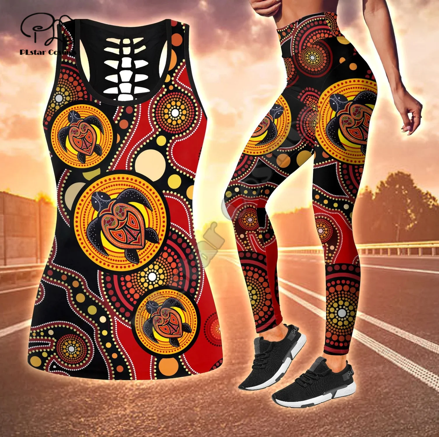 Indigenous Australia Aboriginal Retro Tattoo Vintage 3DPrint Casual Yoga  Hollow Out TankTop Leggings Combo Women Vest Fitness X1 - AliExpress