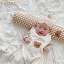 

Baby Pillow Cartoon PP Cotton Bear Comfort Soothing Baby Pillows Anti Collision Side Sleeping Column New Hot Sale Kids Bedding