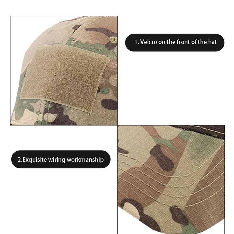 Adjustable military fan outdoor camouflage baseball cap Special force Tactical Sports sunshade Fishing