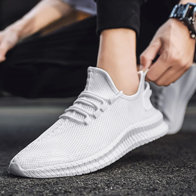 Zapatillas de correr transpirables para hombre y mujer, zapatos informales con plataforma, ligeros, vulcanizados, flexibles, antideslizantes - Imagen 6