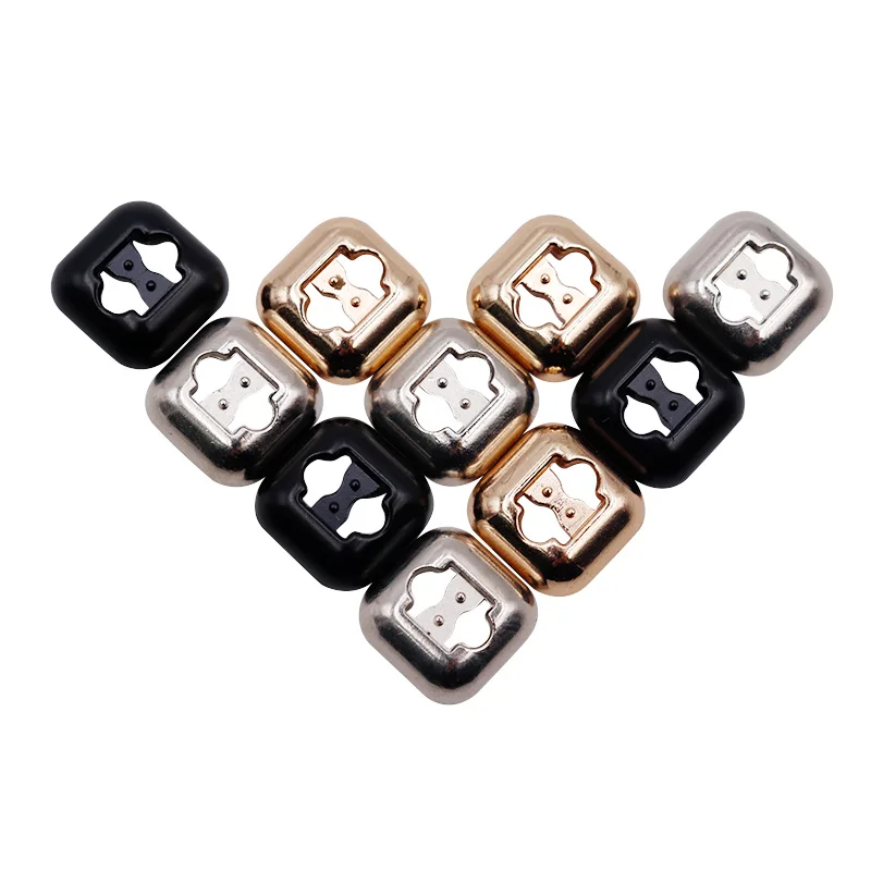 Coolstring 1.29*1.29cm Square Shoelace Tip Buckle Easy Installation Lazier Rope Head Replacement Sneaker Lacet Safty Decoration