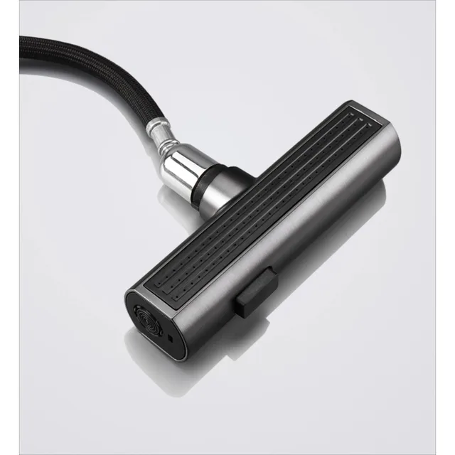 ก๊อกน้ําห้องครัวร้อนและเย็นจอแสดงผลดิจิตอลดึงออกหมุนได้มัลติฟังก์ชั่ผักอ่างล้างหน้าก๊อกน้ํา 6