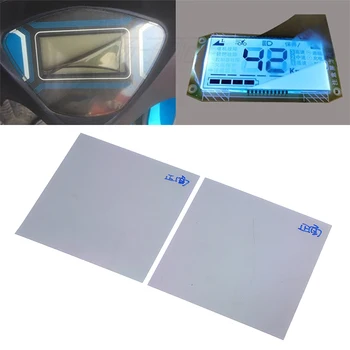 2 pz 9*9CM universale LCD veicolo elettrico pellicola polarizzata immagine schermo orologio batteria auto grande telefono cellulare pellicola polarizzata