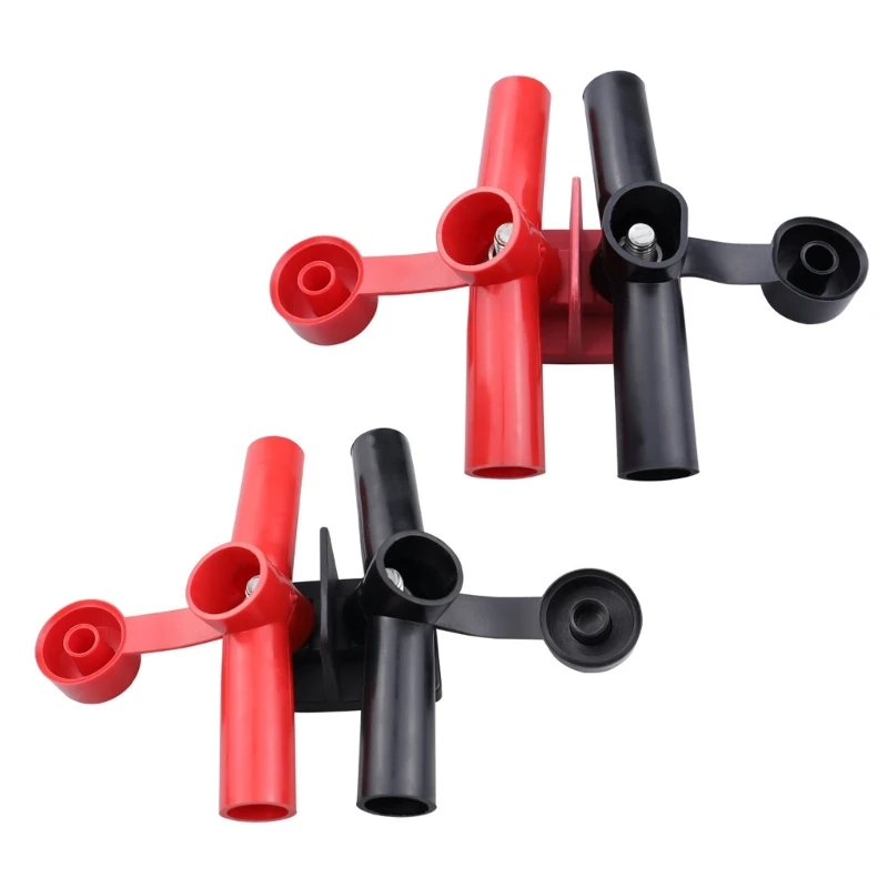 

Heavy Duty Powerpost Cable Connectors with Black & Red Insulator Simple Installs Drop Shipping