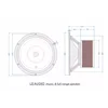 LII AUDIO Music -8 Full Range Speaker OD 221MM Opening Diameter 187MM Countersunk Depth 6MM 8ohm/50-80W (1PCS) 4