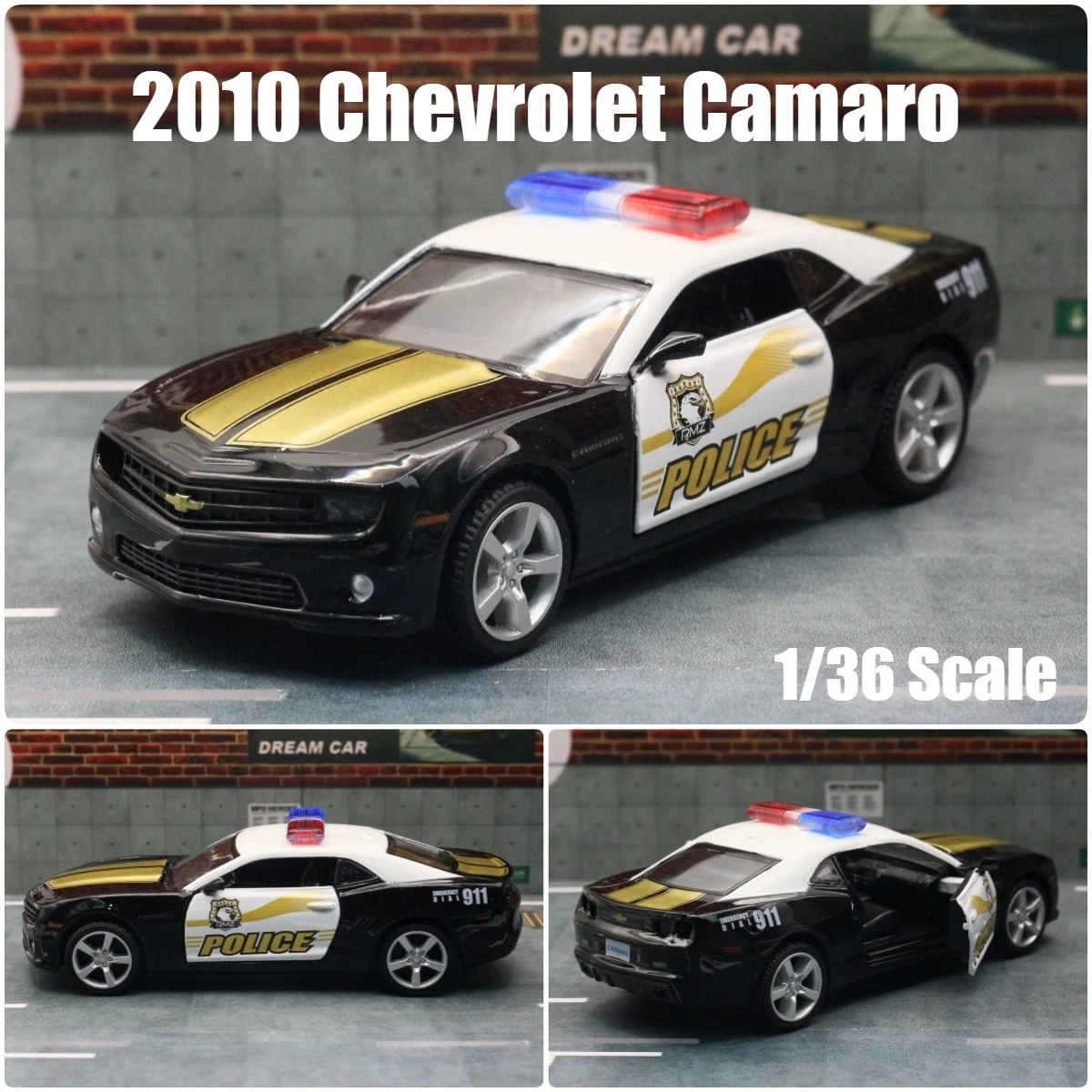Chevrolet Camaro Super Sport Diecast Toy Car - 5'' Pull Back Miniature Vehicle