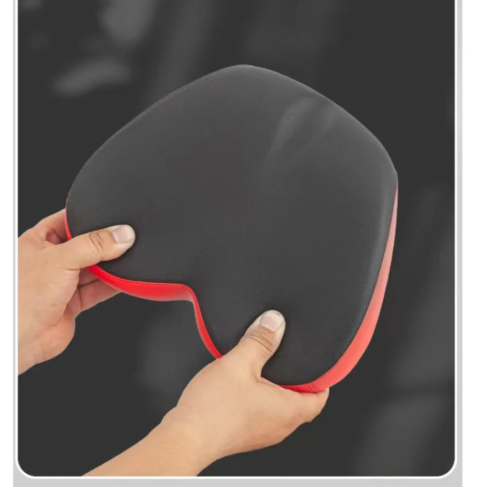 Bicycle seat cushion without nose, breathable mountain bike saddle, shock-absorbing silicone riding seat, bouncing fruit_voghion.com