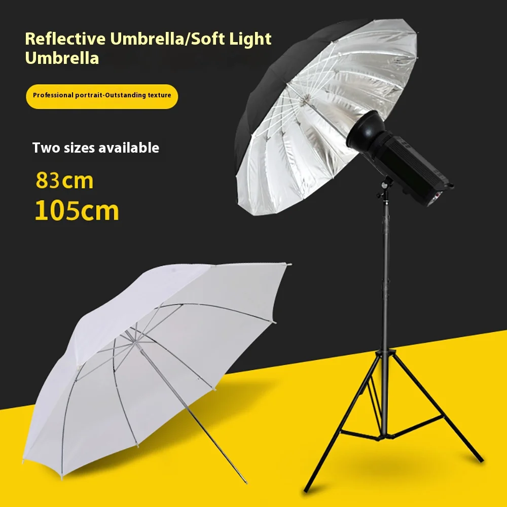 83cm 105cm Photography Light Reflector Umbrella White Soft Studio Umbrella for Photography Lighting Diffuser Accessory