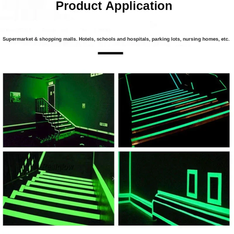 Luminous Tape Self-Adhesive Glow in Dark Night Vision Safety Warning Security Stage Home Decoration 3M 5m luminous wall stickers,fluorescent tape,luminous tape