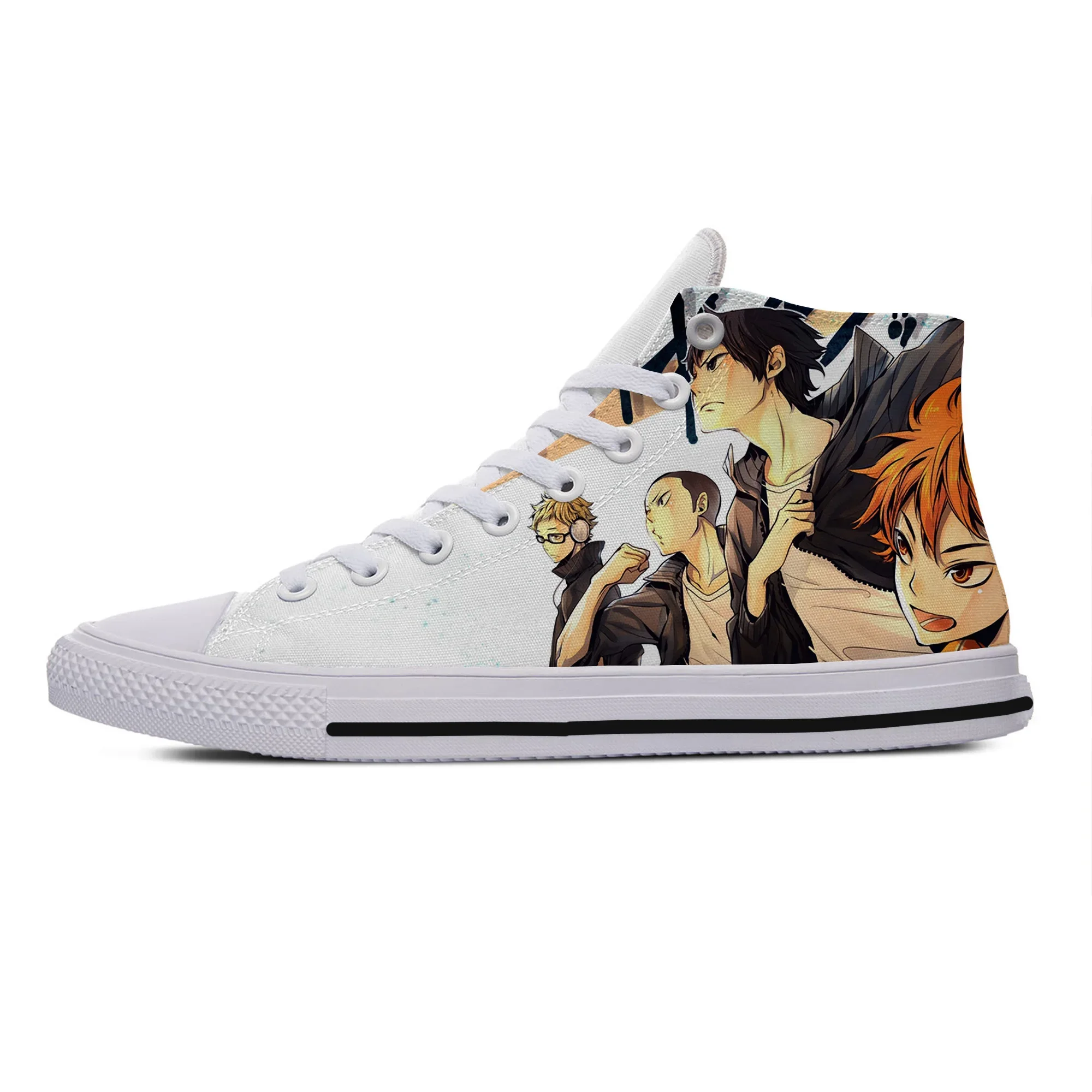 Hot Cool Summer Fashion FunnyHigh Quality Sneakers Handiness Casual Shoes for Men Women Anime Haikyuu Volleyball Juvenile Shoes