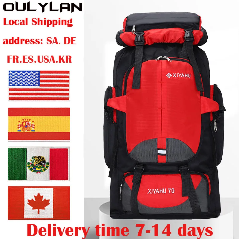 

Hiking Camping Backpack Capacity High Capacity Hiking Backpack Travel Backpack Men Tactics Sports 70L Mountaineering Fishing Bag