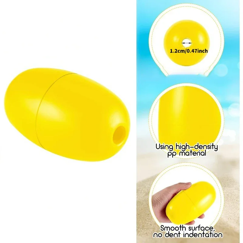 Boa di segnalazione per acqua profonda gialla da 5,1' x 2,95' (1 pezzo) per barche, pesca ai granchi, moli, piscine, kayak, nuoto - immagine 3