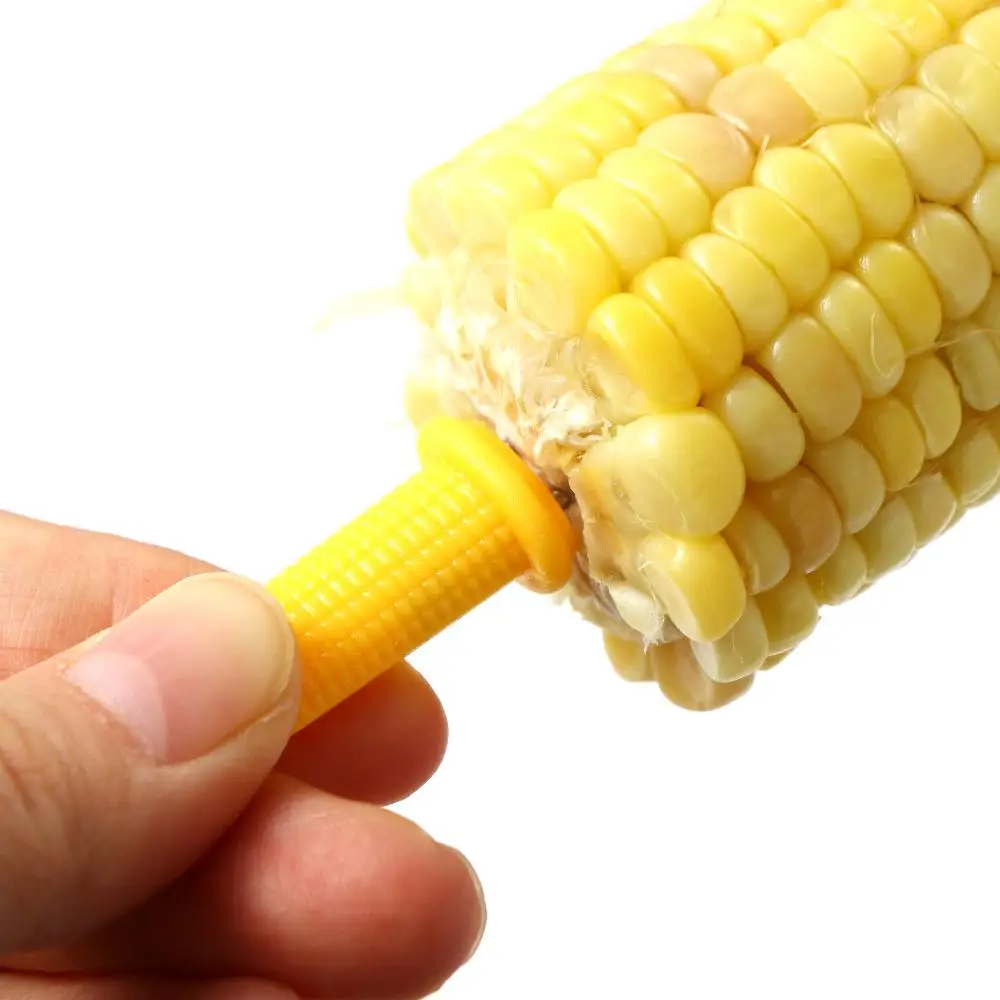 Corn Fork Bbq Tool 10/30/50 Pcs Corn Holder Corn on The Cob Holders Stainless Steel Dessert Fruit Forks for Camping Double BBQ Supplies