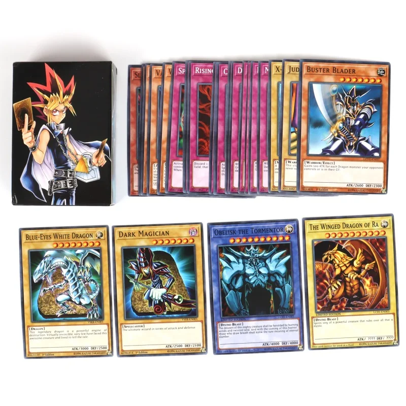 66 Pz/Scatola English Yu Gi Oh Cards Playing Game Trading Battle Carte Dark Magician Collection Kids Yugioh Playing Card Game Toy