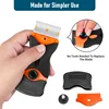 Plastic /Metal Razor Blade Scraper Edge Removal Tool with Blade Label Sticker Decal Removal Car Window Tint Vinyl Application 3