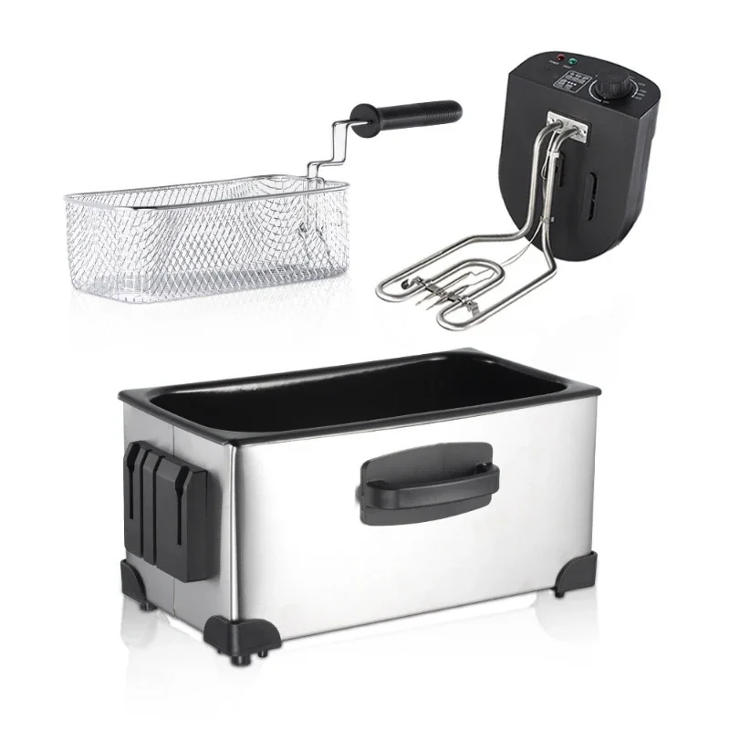 Oil Fryer Household Electric Fryer Commercial Deep-fried Dough Sticks French Fries Machine Stall Fryer Constant Temperature 3