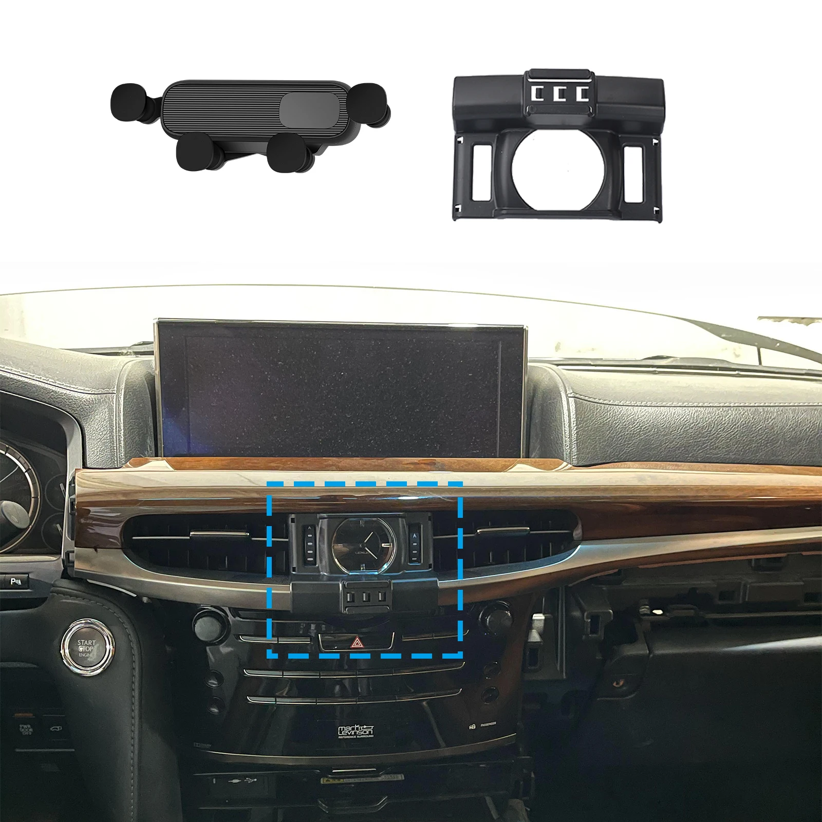 렉서스 LX 570 스포츠 J200 2016 2017-2019 2020 2021 2022용 GPS 브래킷 내비게이션 스탠드 자동차 액세서리 차량용 휴대폰 거치대
