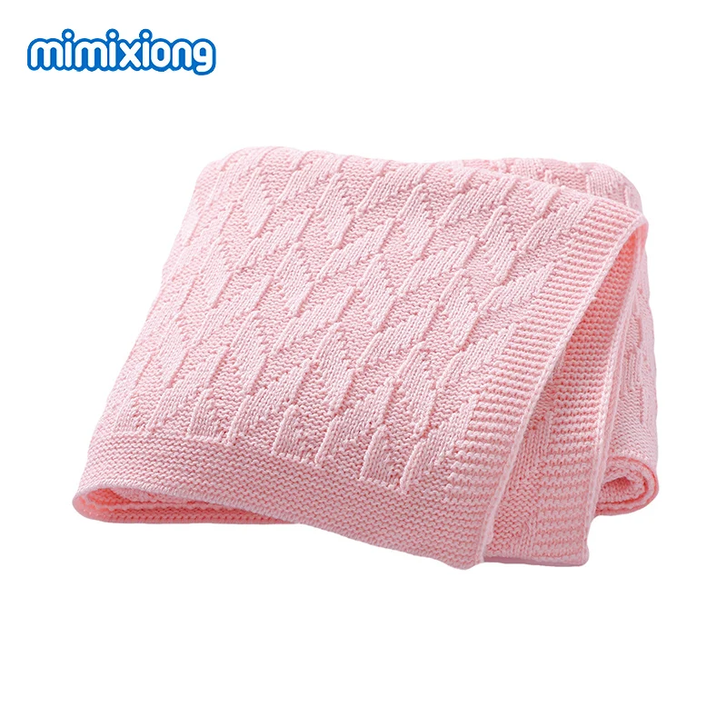 

Baby Blankets 90*70cm Ultra-Soft Knitted Newborn Boys Girls Stroller Swaddle Wrap Receiving Covers Stuff Toddler Throwing Quilts