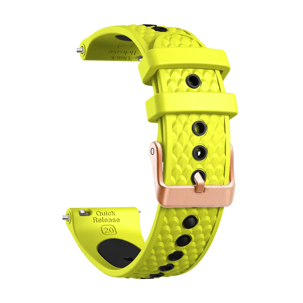 20mm Silicone Sport Watch Strap Band – Universal Wristband Replacement