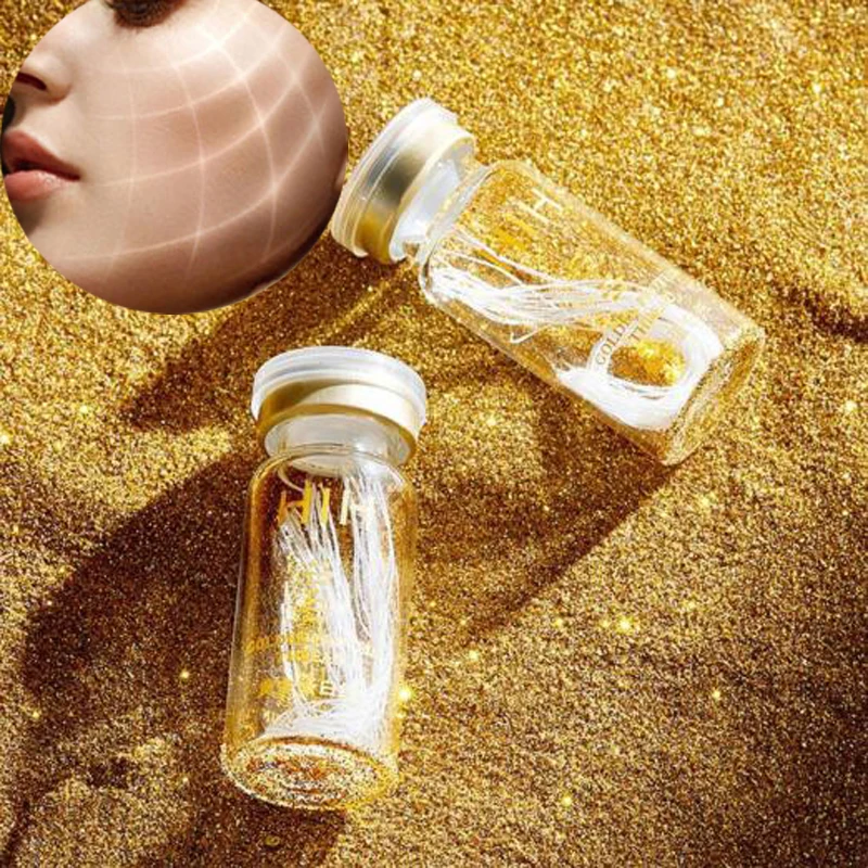 

HIH Gold Protein Peptide Kit Collagen Soluble Protein 24k Golden Serum Set Lifting Firming Fade Fine Line Anti Aging Skin Care